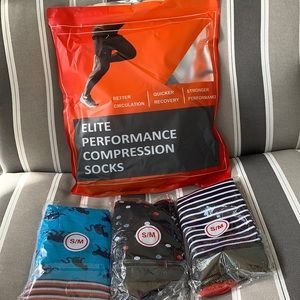 Compression socks, size small.